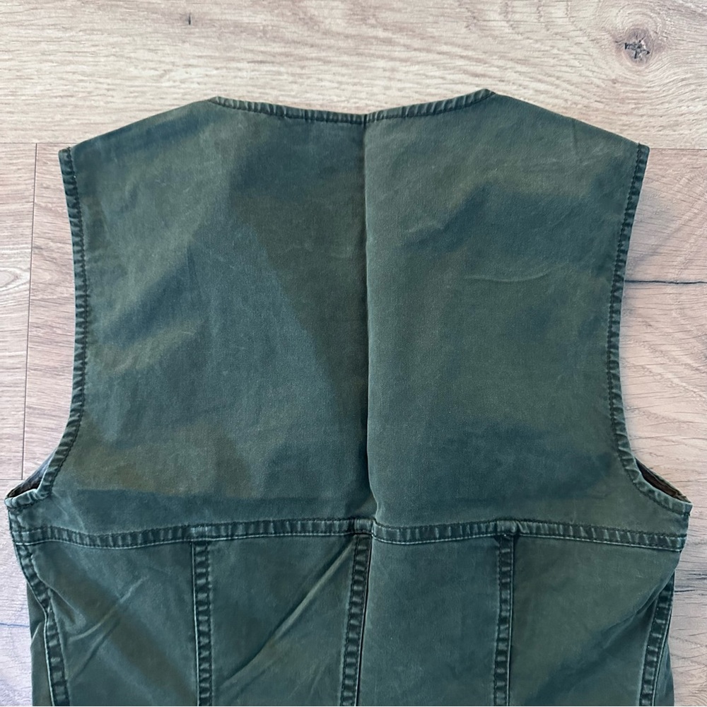 ARMANI EXCHANGE - GREEN DENIM DRESS - SIZE 4 - Picture 4 of 8